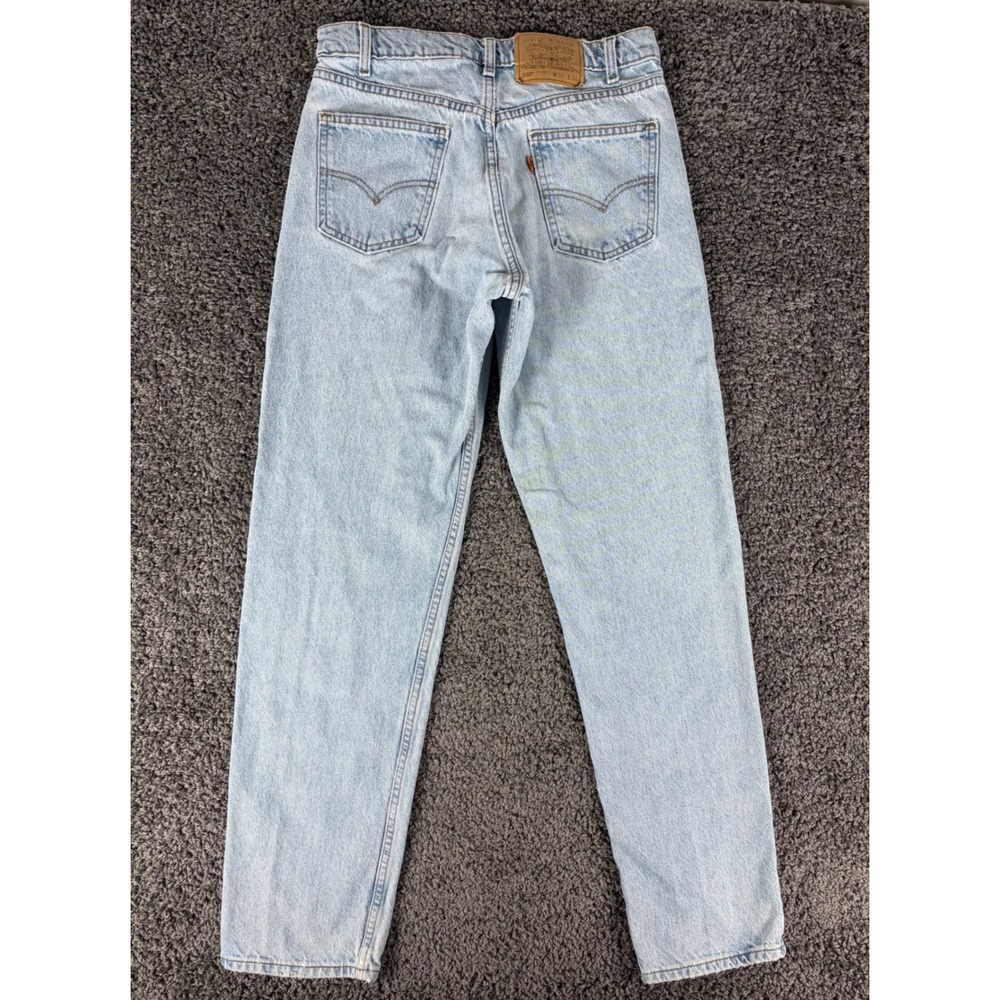 Vintage Levi's 550 Orange Tab Relaxed Fit Jeans Light Wash 31x34 90s 40550-0234